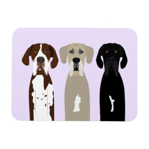 Große Dane Hunde Magnet
