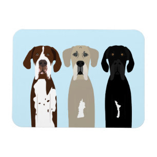 Große Dane Hunde Magnet