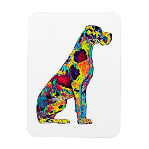 Große Dane Hundegeschenke 3" x 4" Flexibles Foto  Magnet