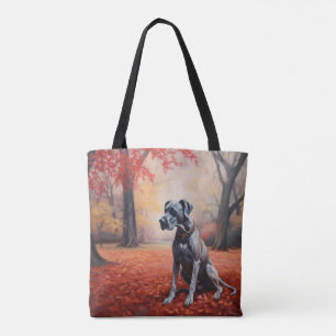 Große Däne im Herbstausfall Inspiriert Tasche