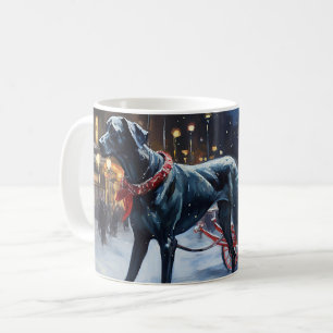 Große dane Weihnachtsfeiertage Kaffeetasse
