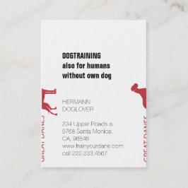 Große Dänen gespalten Visitenkarte