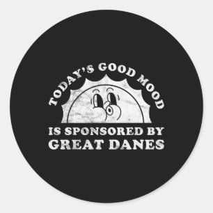 Große Dänen oder große Dänen Runder Aufkleber