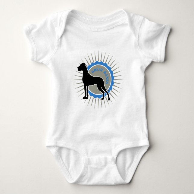 Große Dänen - Stern, Dane Baby Strampler (Vorderseite)