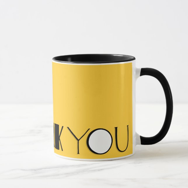 Große Dankeschön an die schwarze Tasse (Rechts)