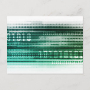Große Daten und Wolken-Datenverarbeitung Postkarte