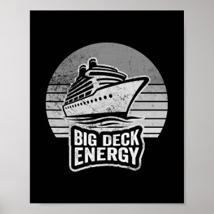 Große Deck Energie Kreuzfahrtschiff Spaß Poster