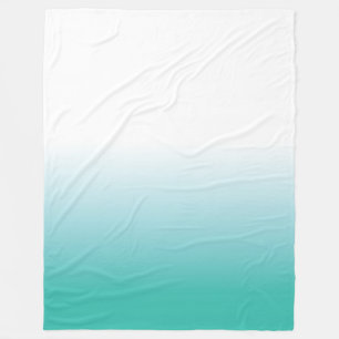 GROSSE DECKE DES FLEECE-TÜRKIS-AQUA-OMBRE