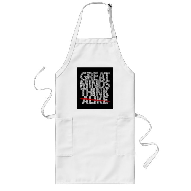 Große Denker denken Lange Schürze (Vorne)