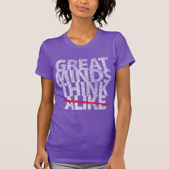 Große Denker denken T-Shirt (Vorderseite)