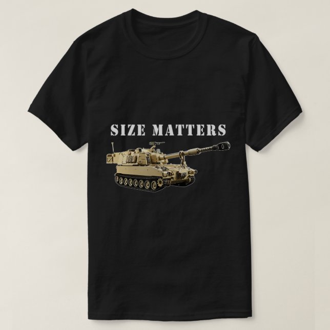Größe der Feldartillerie Matters M109 Paladin Howi T-Shirt (Design vorne)