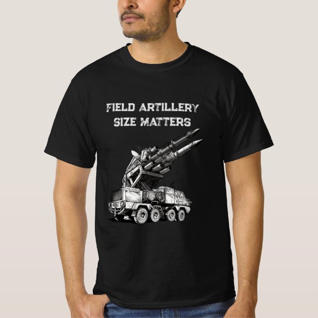 Größe der Feldartillerie Matters Veteran T-Shirt (Vorderseite)