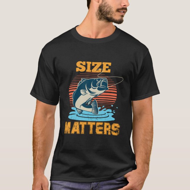 Größe der Fischerei T-Shirt (Vorderseite)