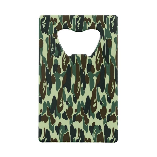 Größe der Kreditkarte für Camouflage Bottle Opener Geldbeutel Flaschenöffner (Vorderseite)