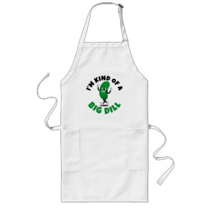 Große Dill-Gurke Pun Frauen Basic T-Shirt Lange Schürze
