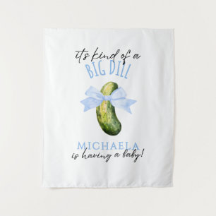Große Dill-Wasserfarbe-Kokette-Einmachbaby- Babypa Wandteppich