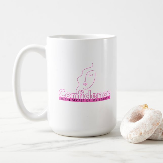 Große Dinge brauchen Zeit T - Shirt Kaffeetasse (Mit Donut)