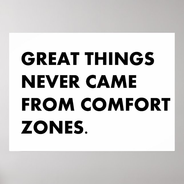 Große Dinge kamen nie Poster (Vorne)