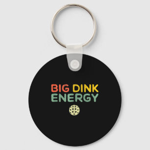 Große Dink-Energie Pickleball lustiger Pickle Ball Schlüsselanhänger