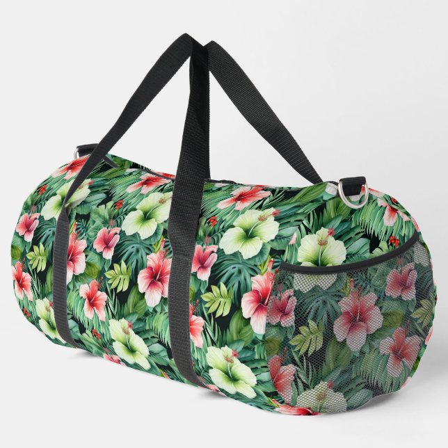 Große Duffel-Tasche Tropenpapier Duffle Bag (Rechte Ecke)