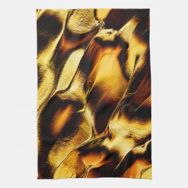 Große Dünen in gebranntem goldfarbenem oder gelbor Geschirrtuch