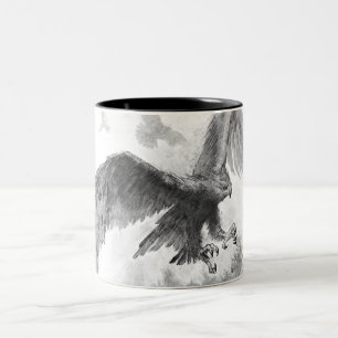 Große Eagles-Skizze Zweifarbige Tasse