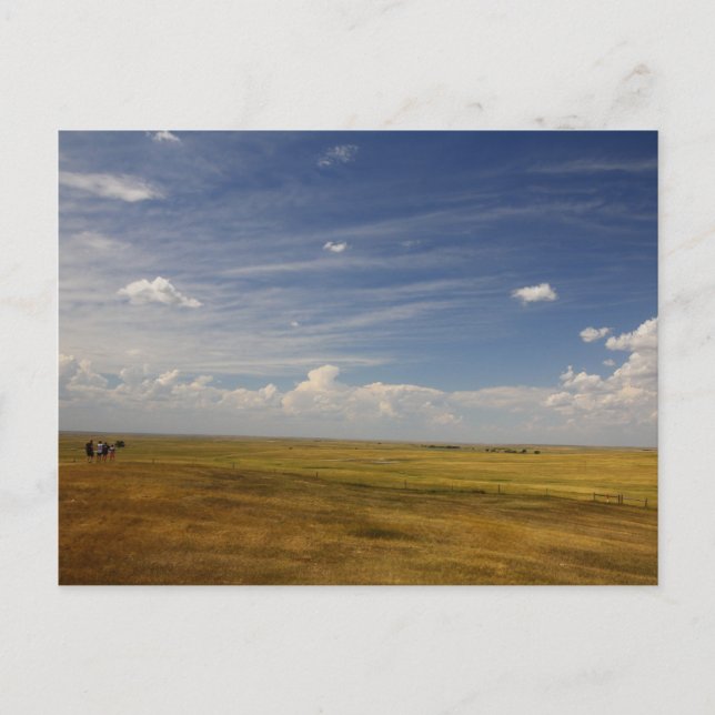 Große Ebene in South Dakota im Sommer Postkarte (Vorderseite)