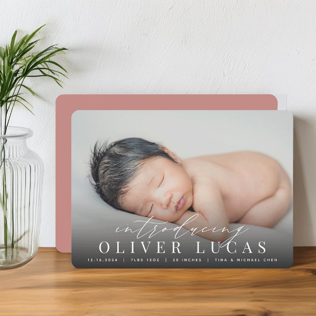 Große Einführung | Ankündigung von Foto zur Geburt (Von Creator hochgeladen)