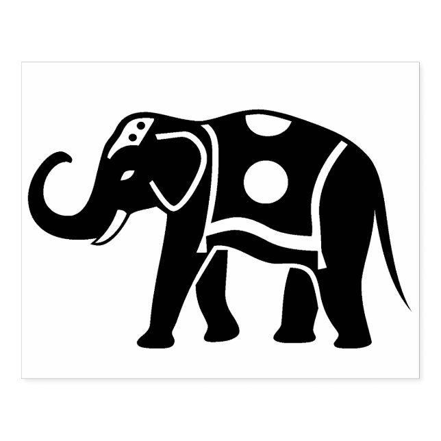 Große Elefantengummi-Briefmarke Gummistempel (Prägung)
