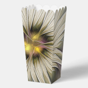 Große Elfenbein-Blume, abstrakte moderne fraktale Geschenkschachtel