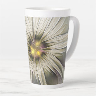 Große Elfenblume, abstrakte moderne fraktale Kunst Milchtasse