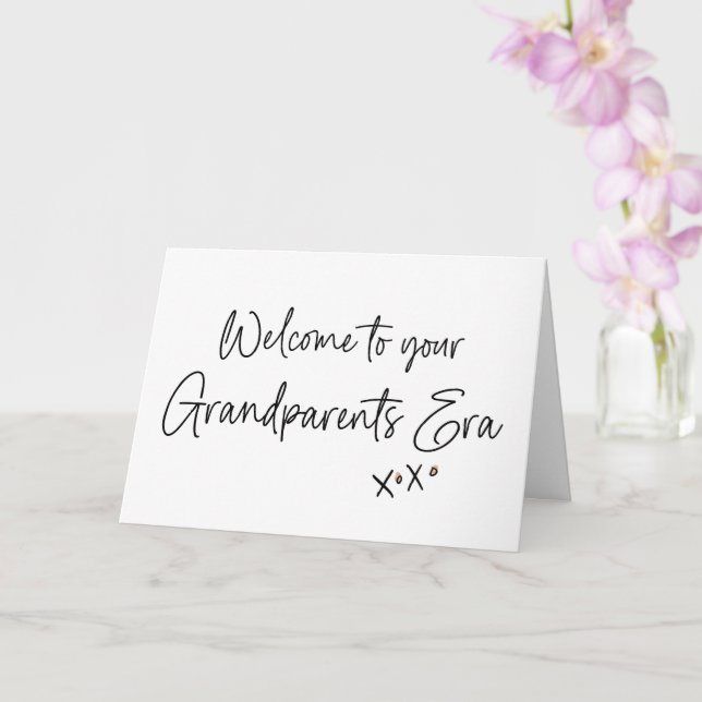 Grosse Eltern Era Pregnancy Baby-Offenbarung für E Karte (Orchidee)