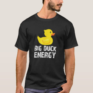 Große Enten-Energie Gelbe Gummi-Enten-Design T-Shirt