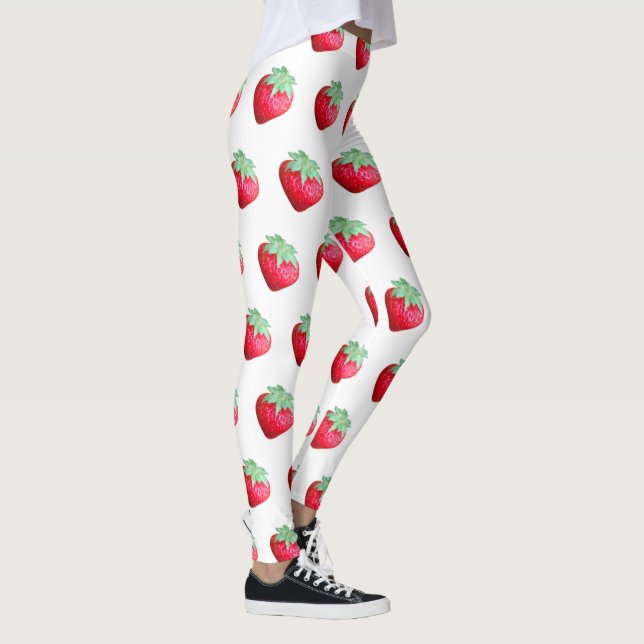 Große Erdbeeren Leggings (Rechts)