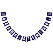 Große Eröffnung Dunkelblau und Weiß Ihr Logo Hier