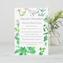 Große Eröffnungs-New Business Herb Farm Einladung