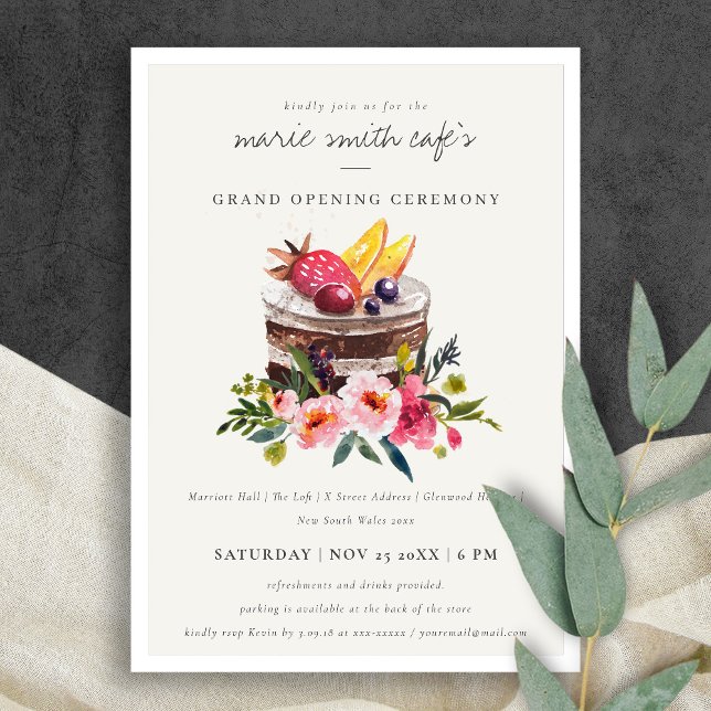 Große Eröffnungsfeier zum Blumendessert Dankeskarte (Von Creator hochgeladen)