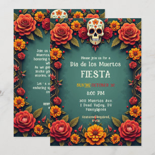 💀 🎉 große Erwartungen, die Día de los Muertos Einladung