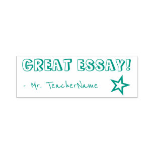 "GROSSE ESSAY!" + Instructor Name Kautschuk Briefm Permastempel
