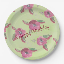 Große Extravagante Papierplatte für den Aquarell-D Pappteller