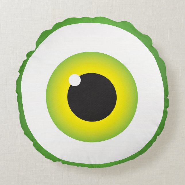 Große Eyeballrunde Kissen (Vorderseite)