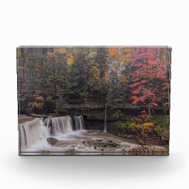Große Fälle von Tinkers Creek im Herbst Fotoblock