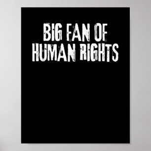 Große Fan der Menschenrechte mutige Proteste gegen Poster