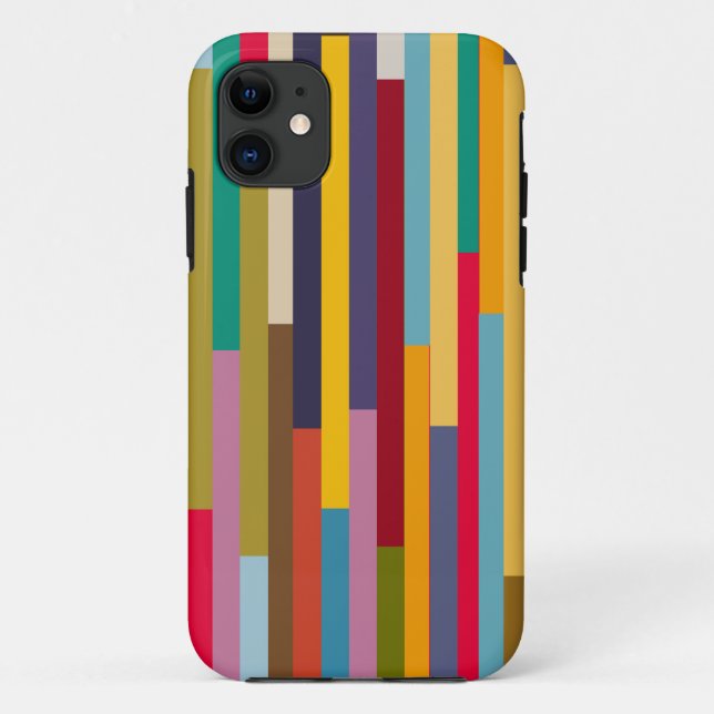 Große farbenfrohe Streifen Case-Mate iPhone Hülle (Rückseite)