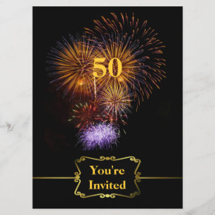 Große Feier-Geburtstags-Einladung Einladung