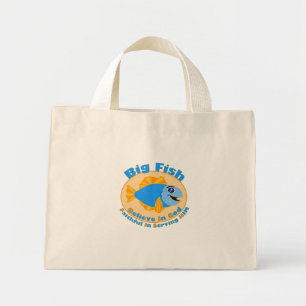 Große Fische glauben an Gott Mini Stoffbeutel