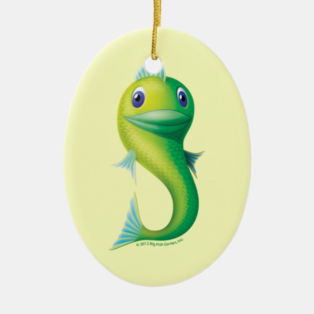 Große Fische Keramikornament (Vorne)