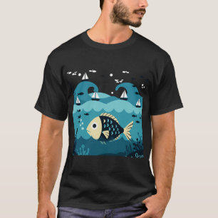 Große Fische und kleine Fische T-Shirt