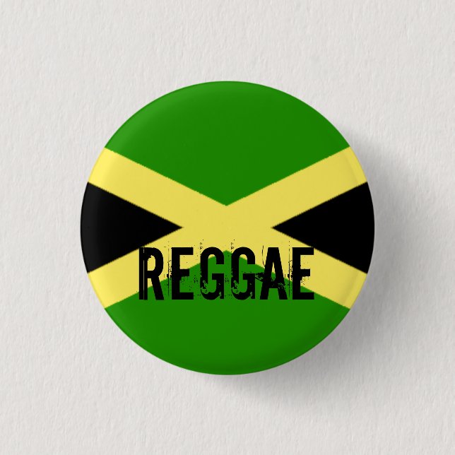 große Flagge, REGGAE Button (Vorderseite)