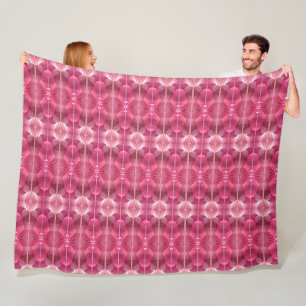 Große Fleece Blanken Pink Lotus Abstrakt